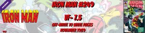 Iron Man 249 VF- 7.5 Marvel 1989