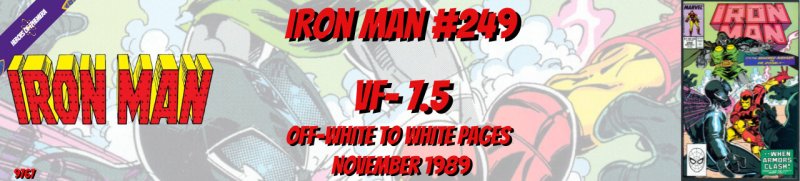 Iron Man 249 VF- 7.5 Marvel 1989