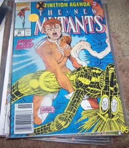 NEW MUTANTS  COMIC # 95 1990  marvel   x-men  x-tinction agenda WARLOCK DIES