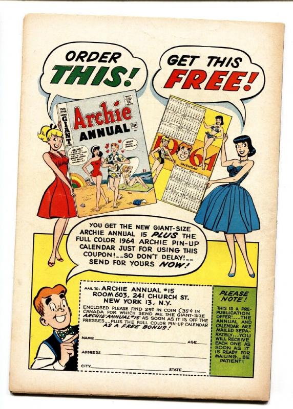 Archie's Madhouse #26 comic book 1963- Drive in theater cover- 4th Sabrina-