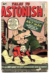 TALES TO ASTONISH #38 1962-MARVEL-ANT-MAN-1ST EGGHEAD-JACK KIRBY-g/vg