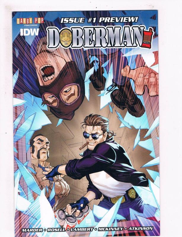 Doberman # 1 NM IDW Comic Book Variant Cover Darby Pop Preview Marder Rosell S71