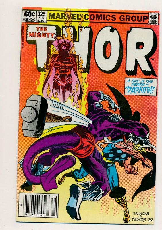 MARVEL LOT of 7- The Mighty THOR #280-284,325326 1978/'79/'82 G/VG (PJ92) 
