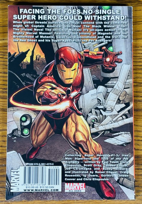 AVENGERS IRON MAN CAPTAIN AMERICA & THOR TPB BOOK Marvel 2010