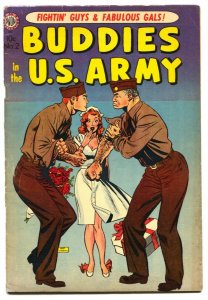 Buddies in the U.S. Army #2-1953-Incredible Good Girl Art-Avon comic book