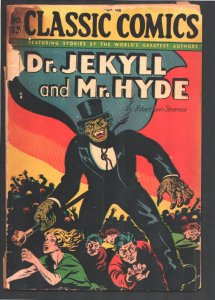 Dr Jekyll & Mr Hyde-Classic Comics #13 HRN 28 1940's-Gilberton-no cover price...