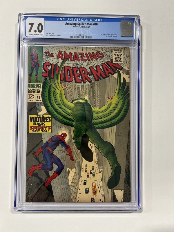 Amazing Spider-Man 48 1967 Cgc 7.0 Crm/ow pages Marvel Comics