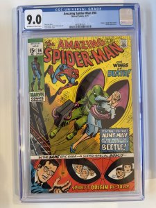 Amazing Spider-man #94  CGC 9.0  Marvel Bronze Age Issue - - Origin  (1971 )