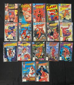 THE FLASH 1ST AND 2ND SERIES INCLUDES #1 (87), 17 COMICS MOST FN-VF