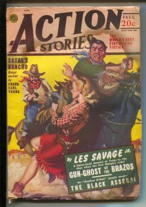 Action Stories-Fall 1948-Allen Anderson GGA cover-Les Savage Jr-Richard Brist...