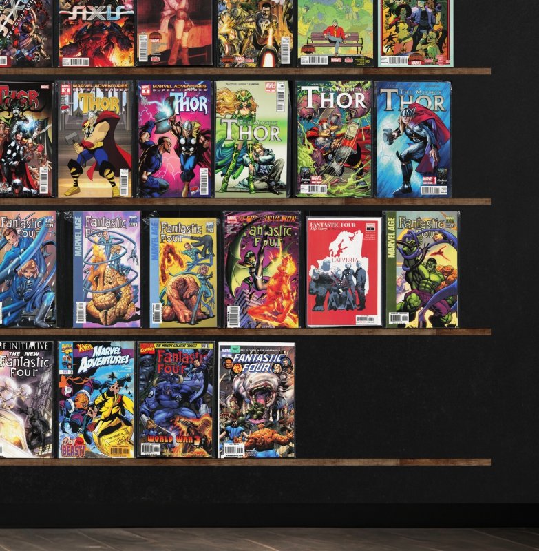 Huge Lot 150+ Comics with Fantastic Four, Incredible Hulks, Thor & More!