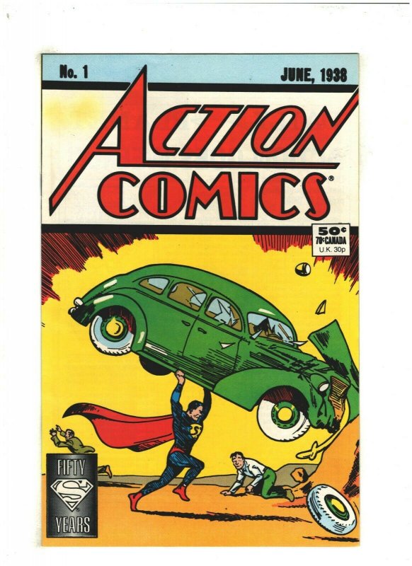 Action Comics #1 VF+ 8.5 DC Comics 1988 50th Anniversary Reprint 1st Superman