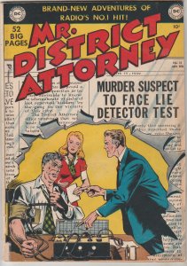 Mr. District Attorney #19 (1950) Sharp looking golden-age D.A. FN+ Oregon CERT!