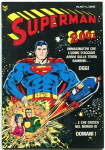 Superman #10 1976- Italian comic- origin issue- Green Lantern VF-