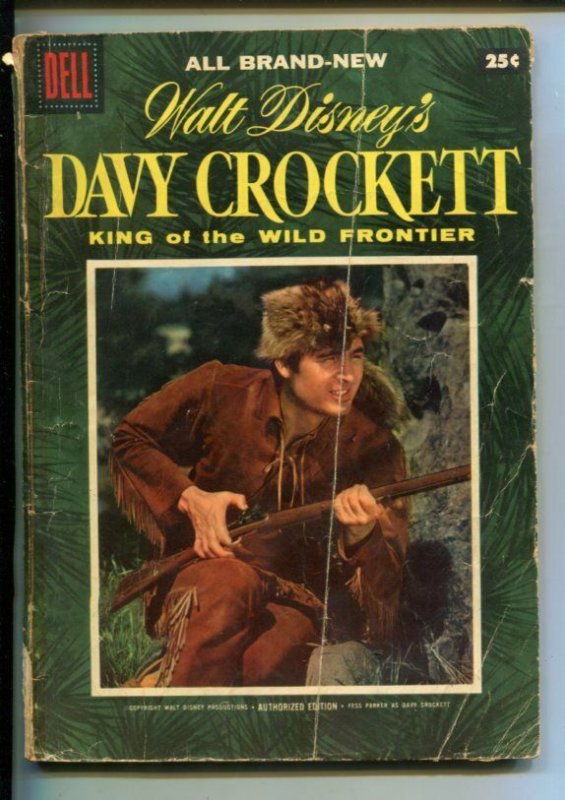 DAVY CROCKETT #1-1955-FESS PARKER-GIANT EDITION-DELL-good