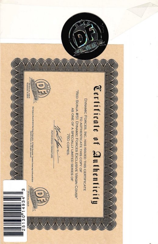 Red Sonja She-Devil with a Sword #51 Linsner DFE Cover E (2010) New