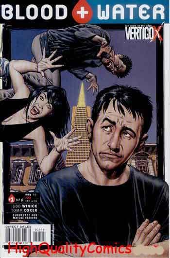 BLOOD & WATER #1, NM+, Vampires, Undead, Fangs, Vertigo, 2003