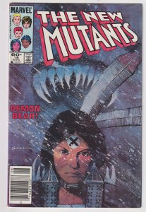The New Mutants #18 (1984) New Mutants [Key Issue] NEWSSTAND EDITION