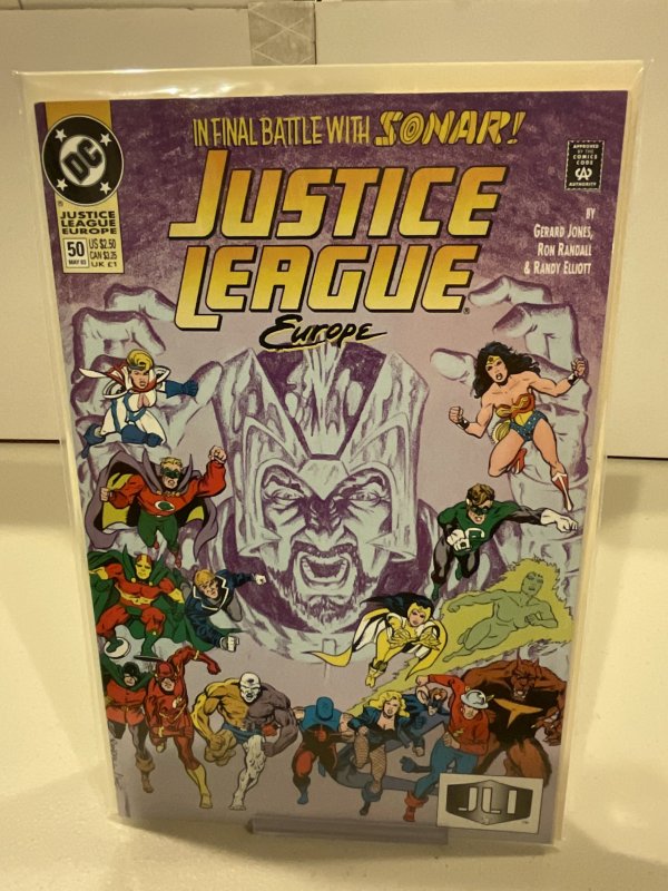 Justice League Europe #50  1993  9.0 (our highest grade)  “Final” Issue!