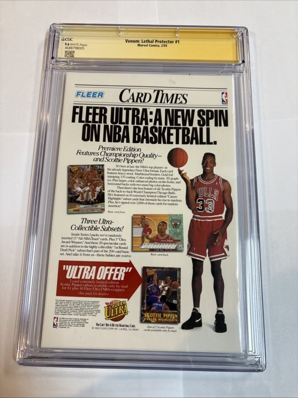 Venom Lethal Protector (1993) # 1 (CGC 9.6 SS) Signed Sketch Sam DeLA Rosa