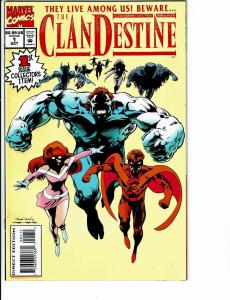 6 Clandestine Marvel Comic Books # 1 2 3 Preview X-Men/Clandestine # 1 2 TW40