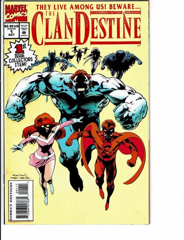 6 Clandestine Marvel Comic Books # 1 2 3 Preview X-Men/Clandestine # 1 2 TW40