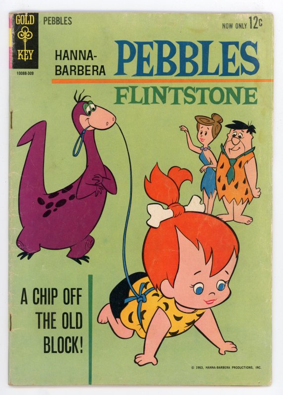 Pebbles Flintstone #1 Gold Key FN-