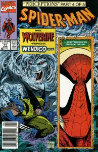 Spider-Man #11 (Newsstand) VF/NM ; Marvel | Todd McFarlane Wolverine