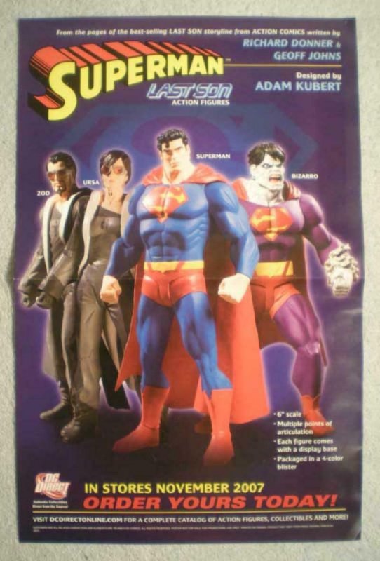 SUPERMAN LAST SON Promo Poster, 11x17, 2007, Unused, more Promo in store, E&