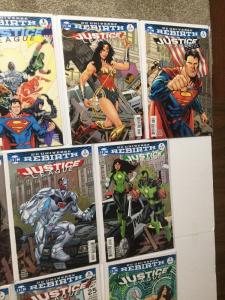 Justice League Rebirth Variant Set 1 1 2 3 4 5 6 7 8 9 10 11 12 Nm Near Mint IK