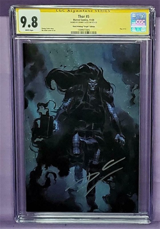 Donny Cates THOR #5 CGC 9.8 Signature Series Nic Klein Cover (Marvel, 2020)!