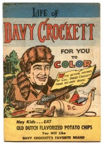 Life of Davy Crockett Rare Promo comic 1955