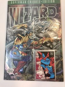Wizard Superman Tribute First Edition Sealed With Card Magazine 1993 Sealed