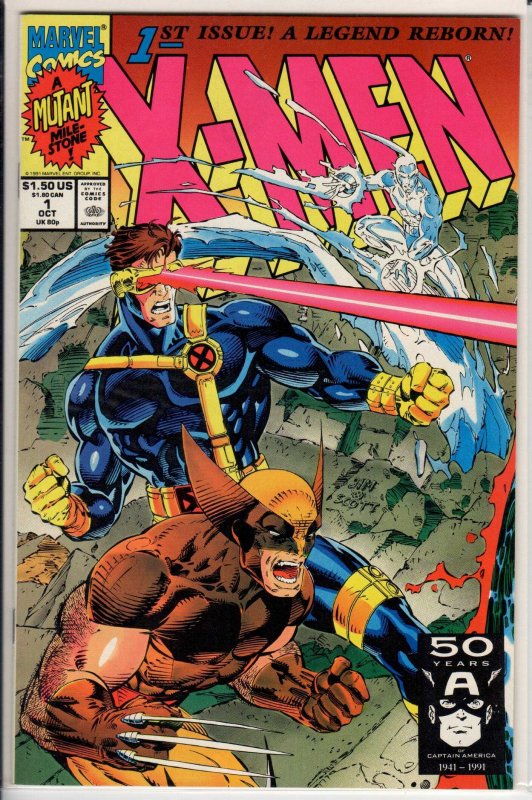 X-Men #1 Wolverine and Cyclops Cover (1991) 9.8 NM/MT