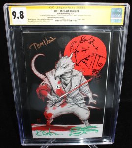 TMNT: The Last Ronin #4 (CGC 9.8) 3 Sigs - Eastman & Ben Bishop Sketch - 2021