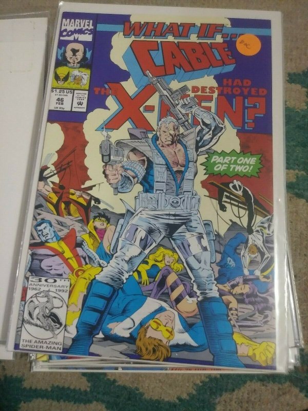 What If...? # 46  1993  Marvel WHAT IF  CABLE HAD DESTROYED THE X MEN  PT 1