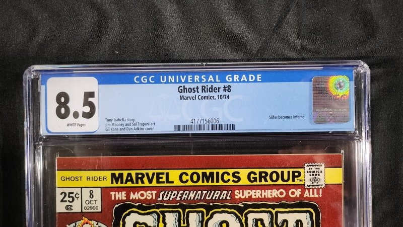 Ghost Rider #8 - Gil Kane & Dan Adkins Cover (CGC 8.5) 1974