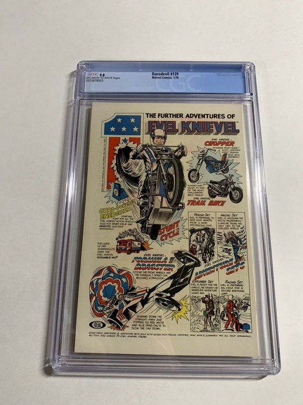 Daredevil 129 Cgc 9.8 Marvel Bronze Age Ow/w Pages