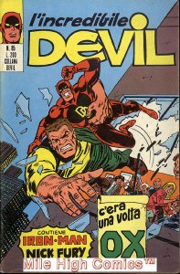 DAREDEVIL ITALIAN  (I'INCREDIBILE DEVIL) (1970 Series) #85 Very Good Comics Book