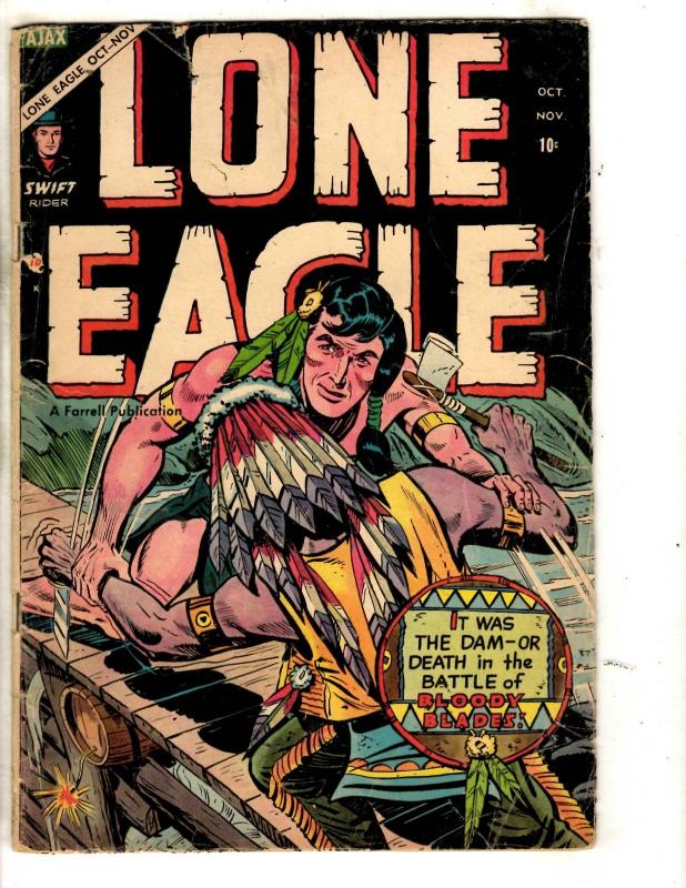 Lone Eagle # 4 VG Farrell Golden Age Comic Book Western Cowboy Indian Chief JL2