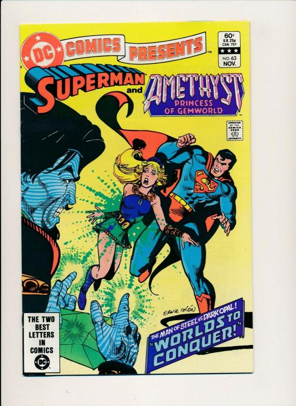 DC Comics Presents Superman & Amethyst Princess #63 1983 ~ VF/NM (PF576) 