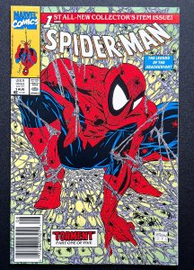 Spider-Man #1 Newsstand (1990) McFarlane Iconic Art Cvr VF/NM!