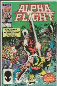 Alpha Flight #17 ORIGINAL 1984 Marvel Comics X-Men Wolverine