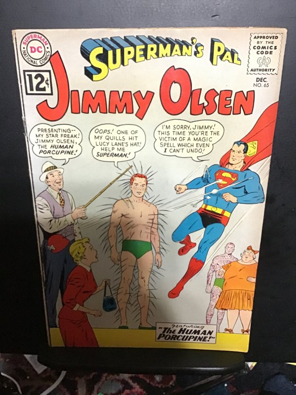 Superman's Pal, Jimmy Olsen #65 (1962) mid high grade Porcupine Jimmy! F...