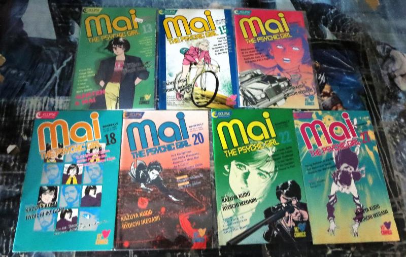 Mai The Psychic Girl Collection!13 issues, Eclipse Comics, Manga, Kudo- Ikegami!
