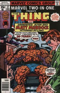 Marvel Two-In-One #37 VG ; Marvel | low grade comic the Thing Matt Murdock