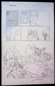 Marvel Age Hulk  #3  pg 16  Alex Sanchez Pencil  Art  2004 Skrulls