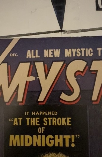 MYSTIC ATLAS #42  VG 1955 POST-COD 5 GREAT STORIES,ALIENS, MUMMYsmall tape pull