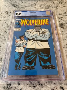 Wolverine # 8 CGC Graded 8.0 Marvel Comic Book 1989 Mr. Fixit JH23
