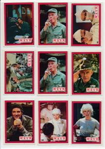 LOT of MASH cards in Sheets, 1982, Tv Show Fox